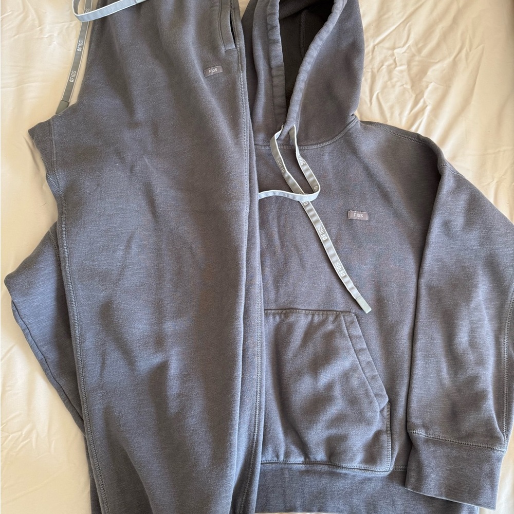 Figs Charcoal Hoodie and Joggers Set - Picture 2 of 9